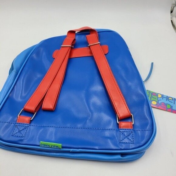 Childrens Stephen Joseph Go Go Bag Robot Backpack Blue New - Picture 2 of 6